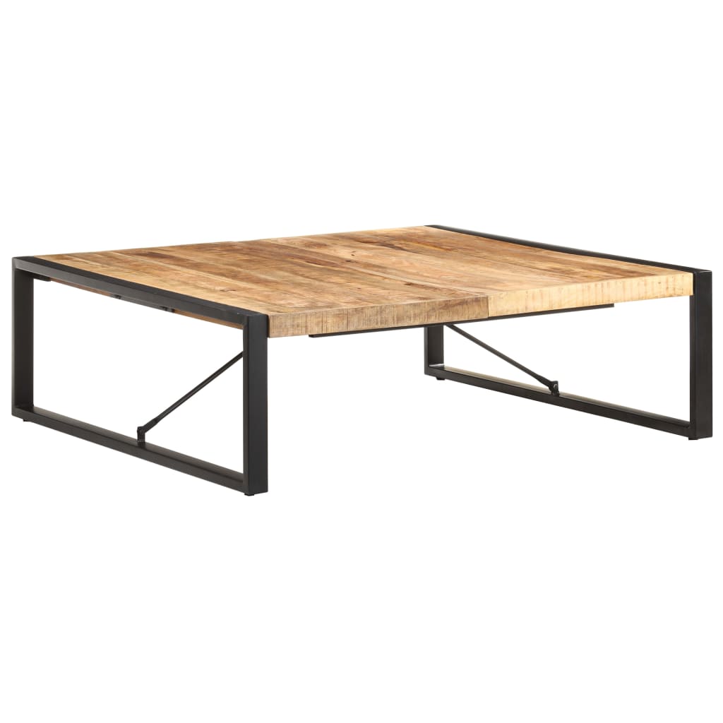 Couchtisch 120x120x40 cm Raues Mangoholz