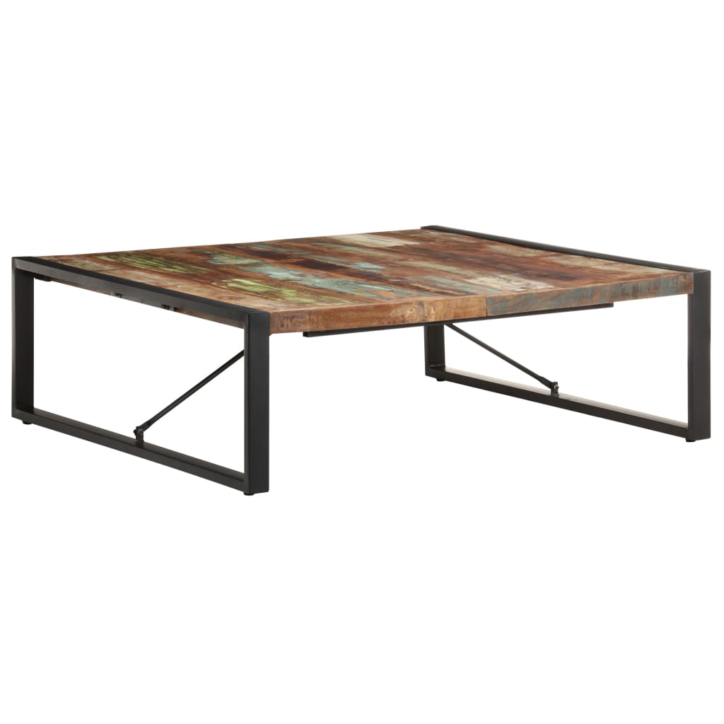 Couchtisch 120x120x40 cm Altholz Massiv