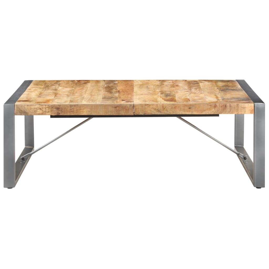 Couchtisch 120x120x40 cm Raues Mangoholz