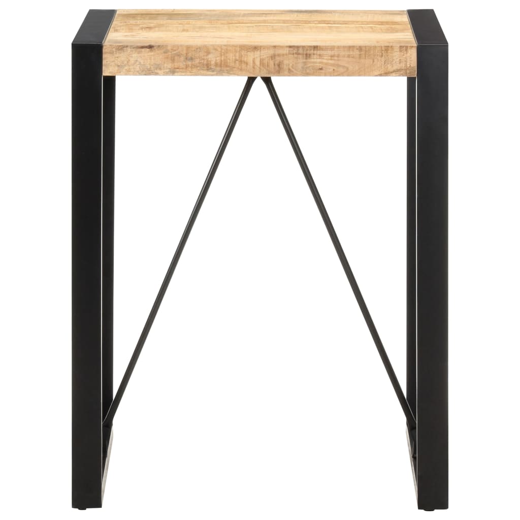 Dining table 60x60x75 cm rough mango solid wood