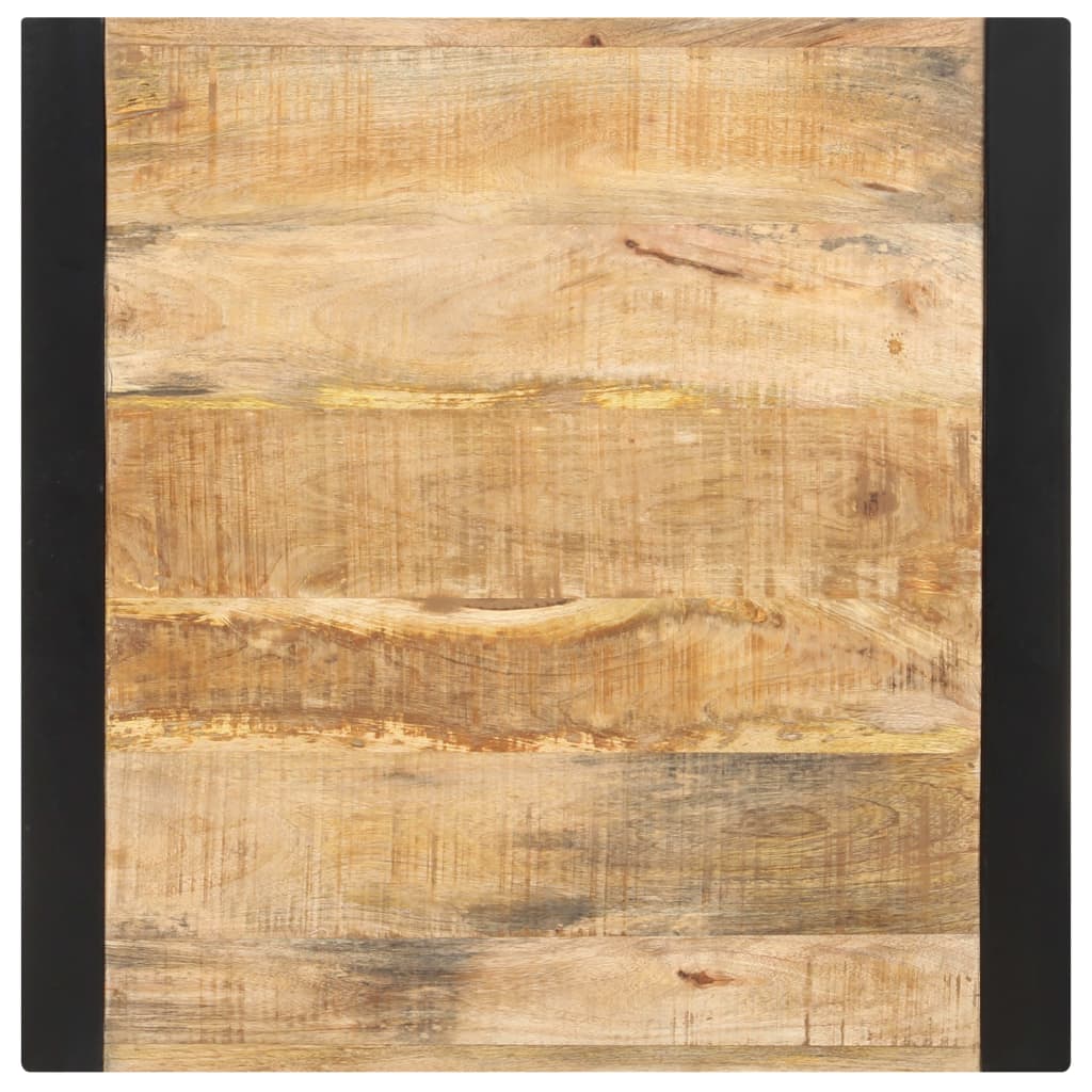 Dining table 60x60x75 cm rough mango solid wood