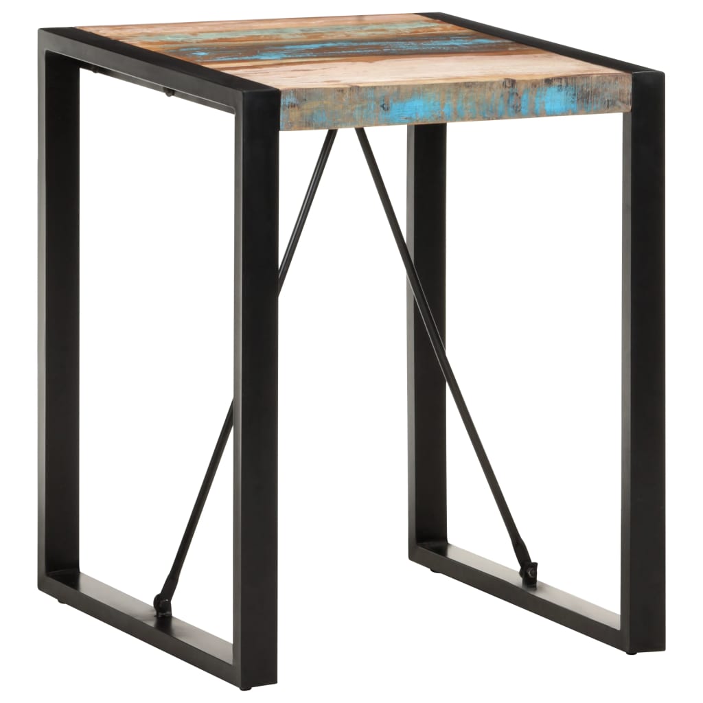 Dining table 60x60x75 cm Recycled solid wood