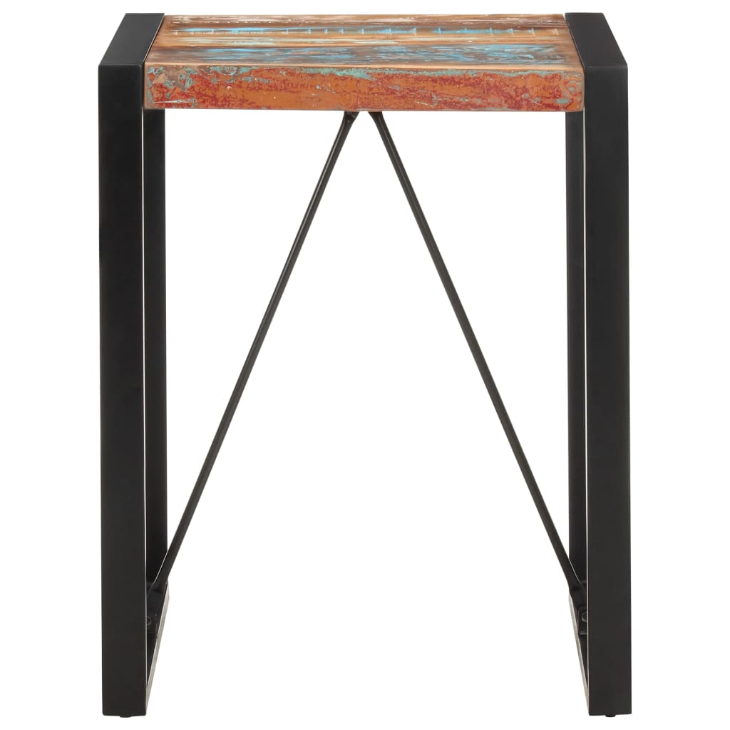 Dining table 60x60x75 cm Recycled solid wood