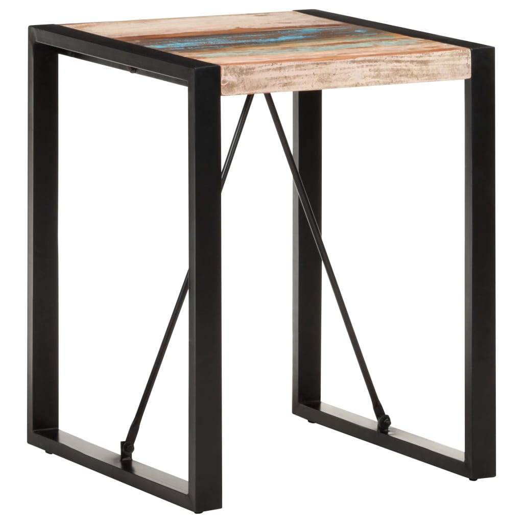 Dining table 60x60x75 cm Recycled solid wood