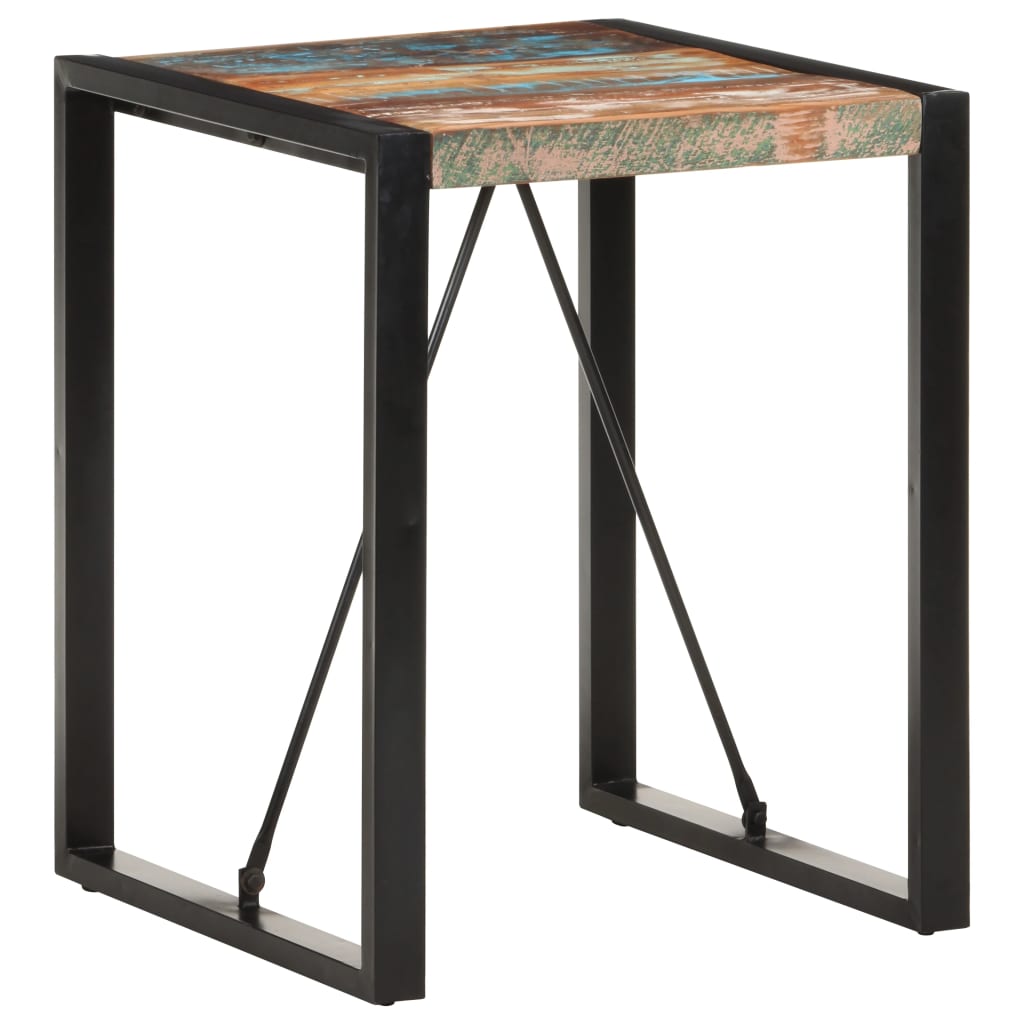 Dining table 60x60x75 cm Recycled solid wood