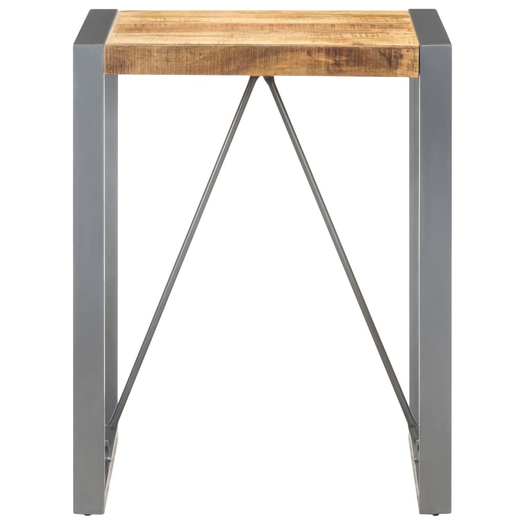 Dining table 60x60x75 cm rough mango solid wood