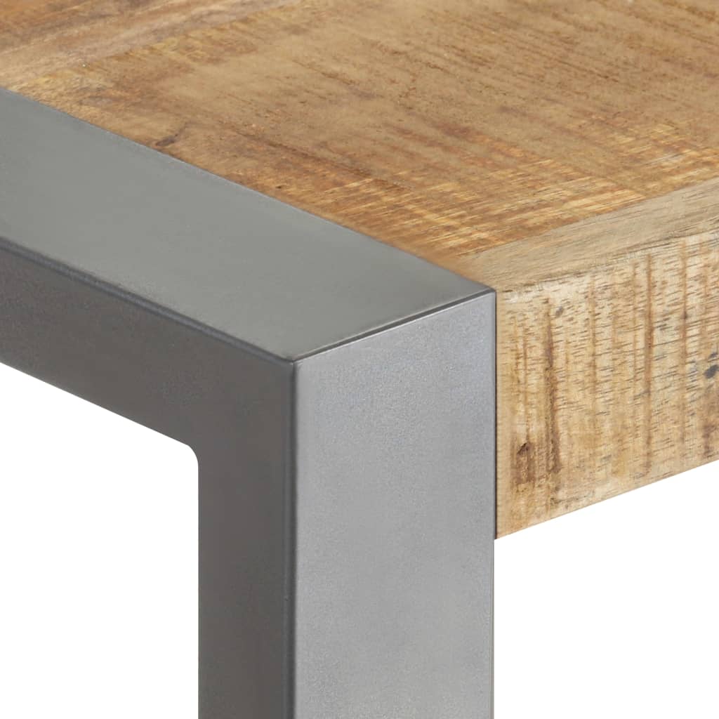 Dining table 60x60x75 cm rough mango solid wood