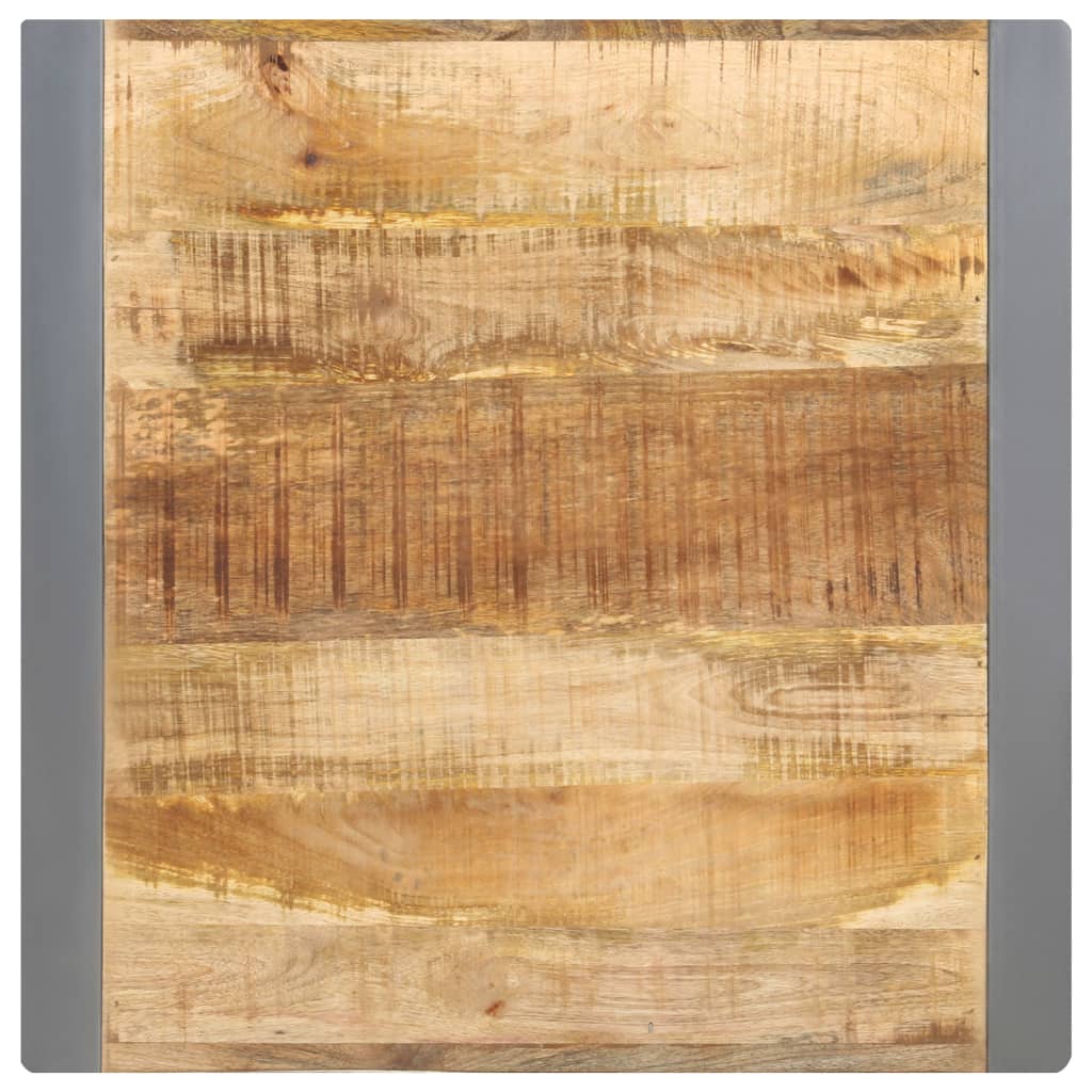 Dining table 60x60x75 cm rough mango solid wood