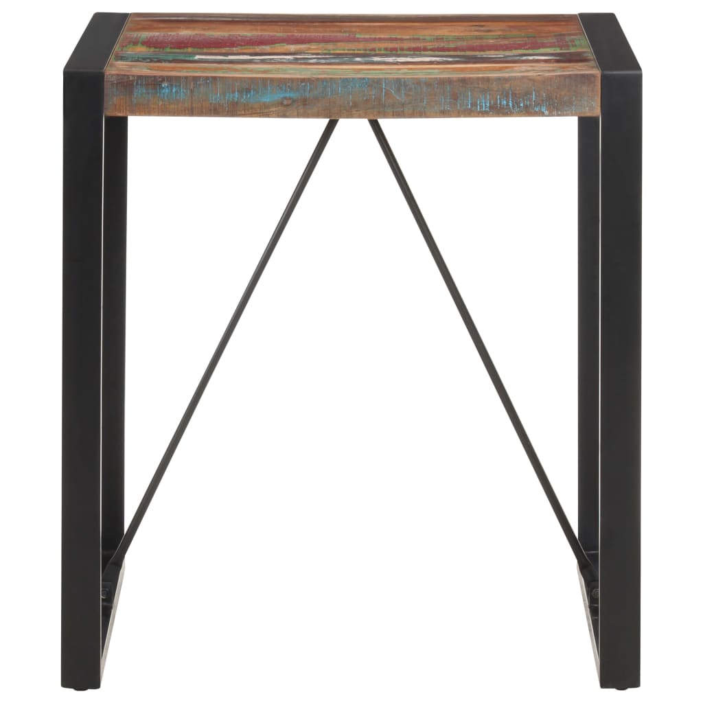 Dining table 70x70x75 cm Recycled solid wood