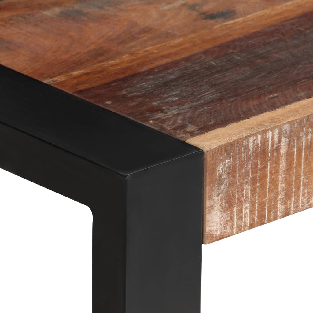 Dining table 70x70x75 cm Recycled solid wood