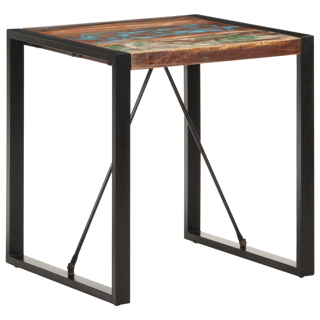 Dining table 70x70x75 cm Recycled solid wood