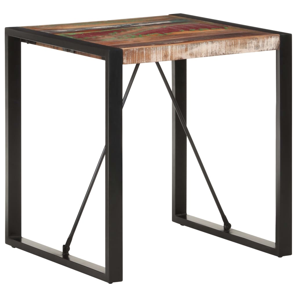Dining table 70x70x75 cm Recycled solid wood