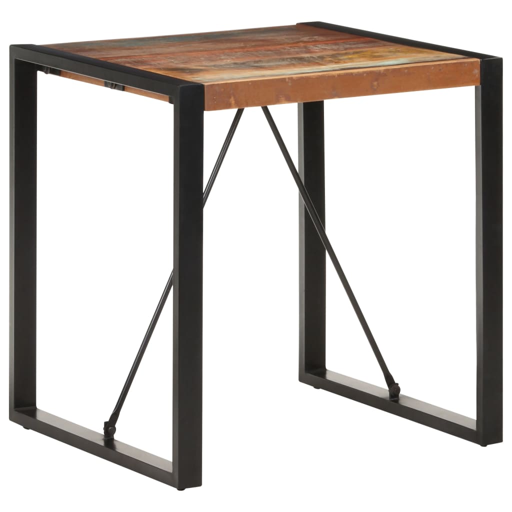 Dining table 70x70x75 cm Recycled solid wood