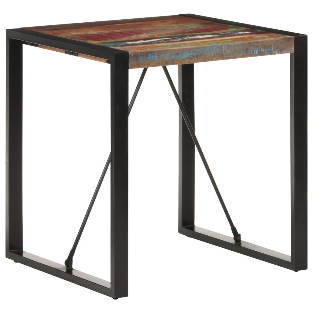 Dining table 70x70x75 cm Recycled solid wood