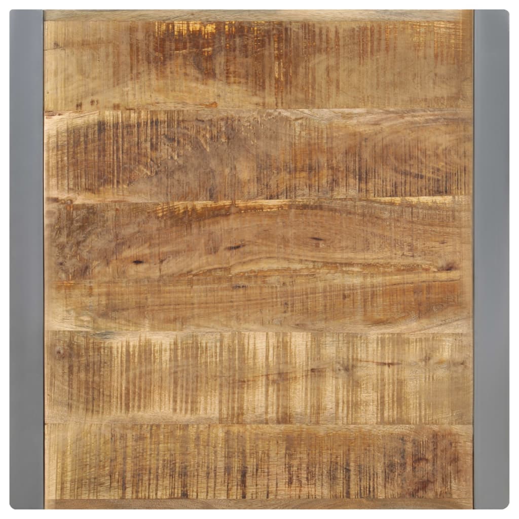 Dining table 70x70x75 cm rough mango solid wood