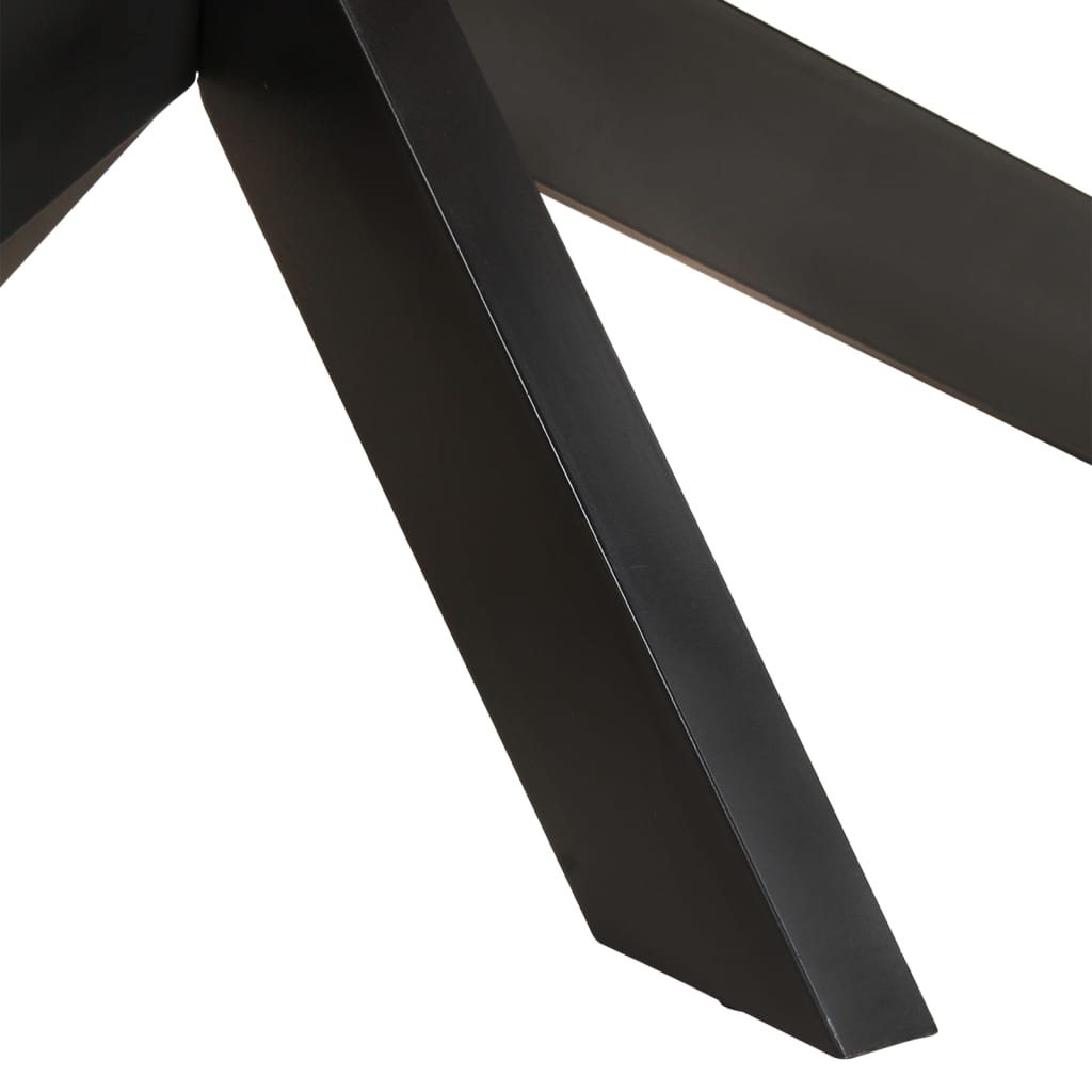 Table à manger ovale 200x100x75 cm en bois massif de récupération