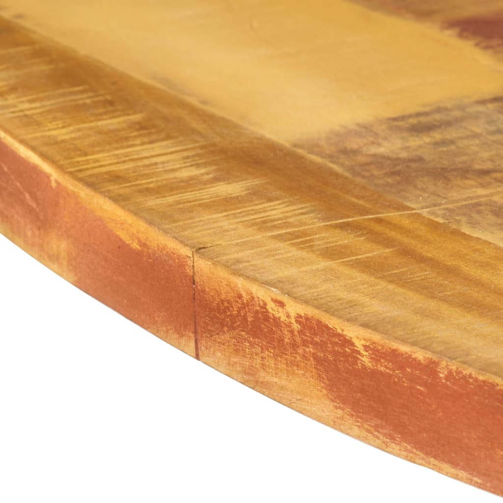 Table à manger ronde 175x75 cm en bois massif de récupération