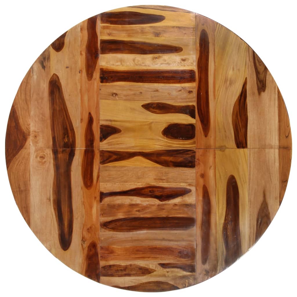 Table à manger ronde 175x75 cm en bois d'acacia couleur miel