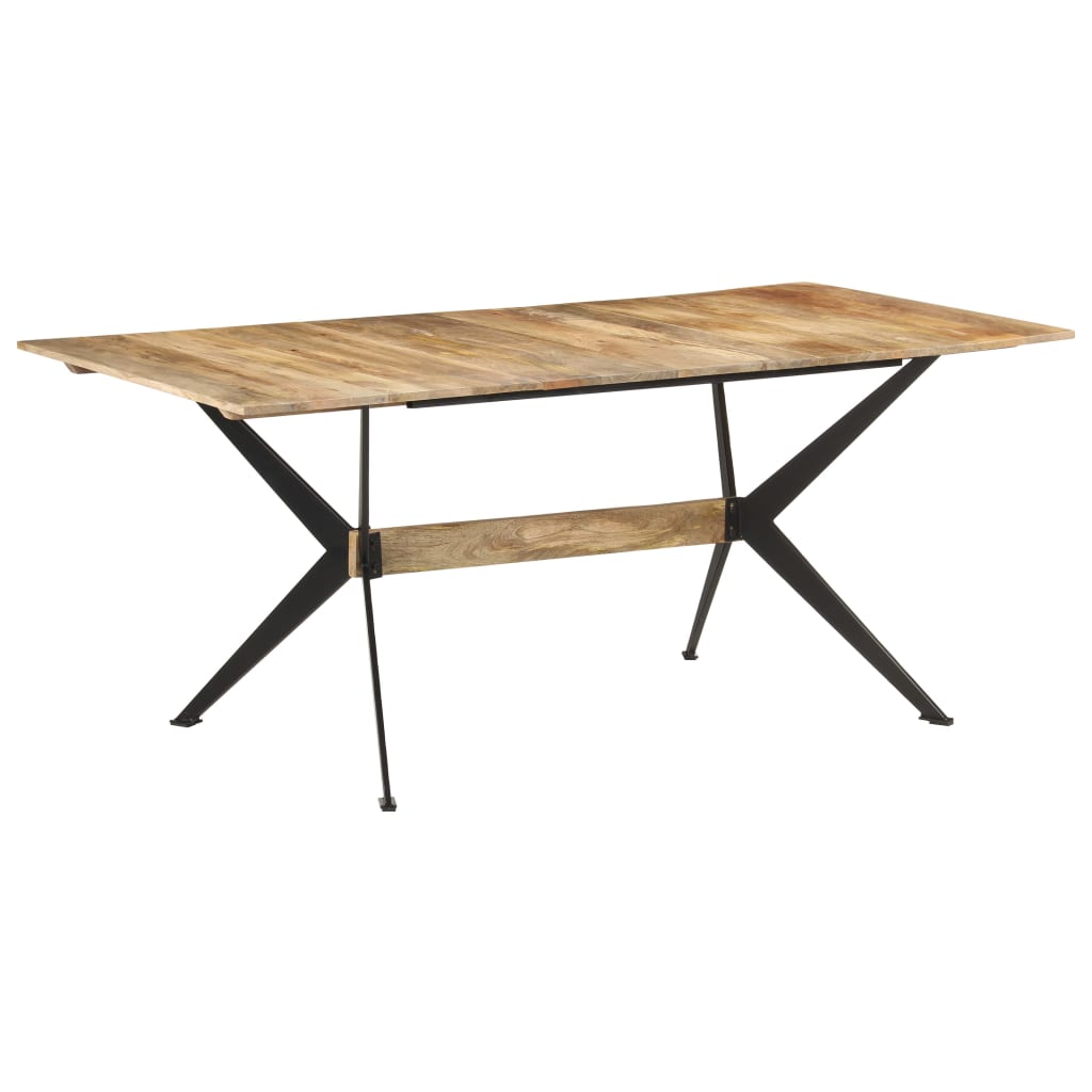 Table à manger 180x90x76 cm en bois de manguier massif