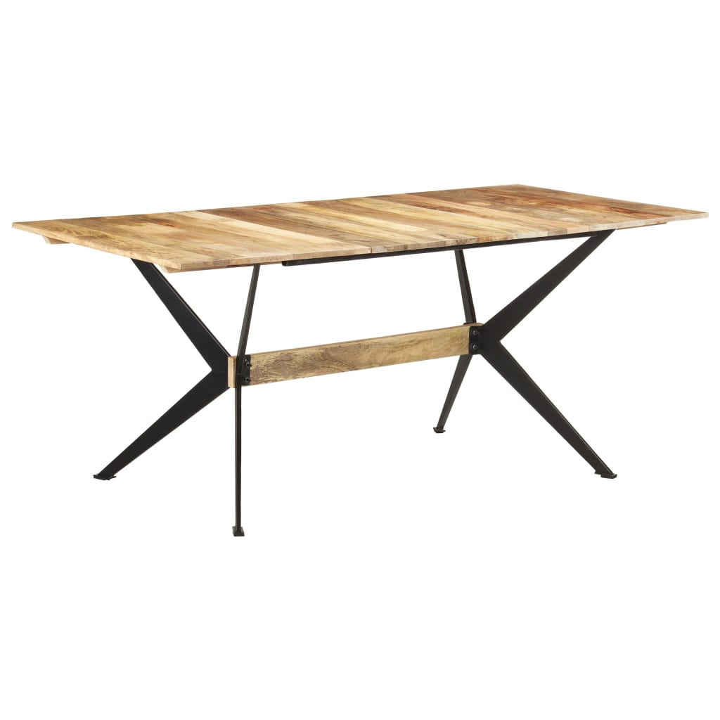 Table à manger 180x90x76 cm en bois de manguier massif