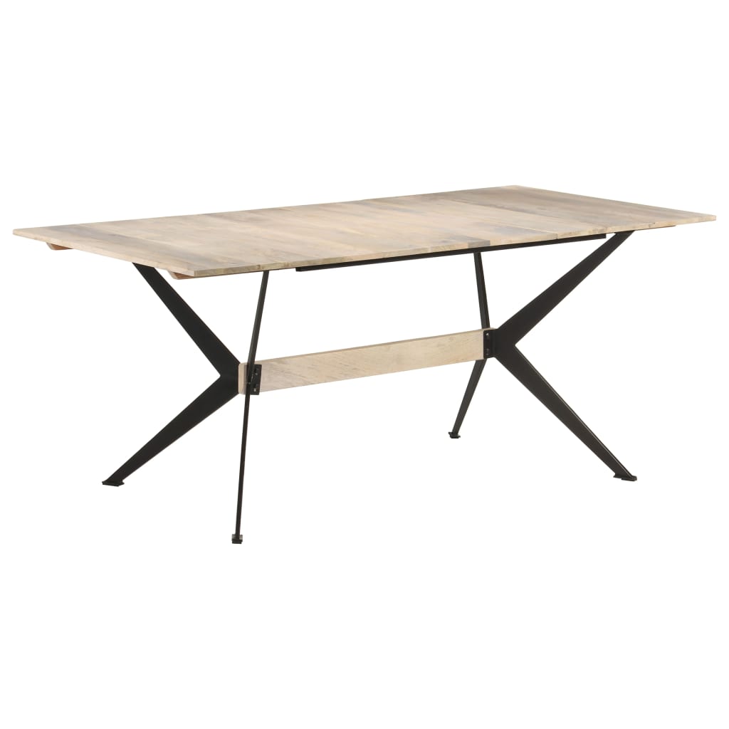 Dining table 180x90x76 cm solid mango wood