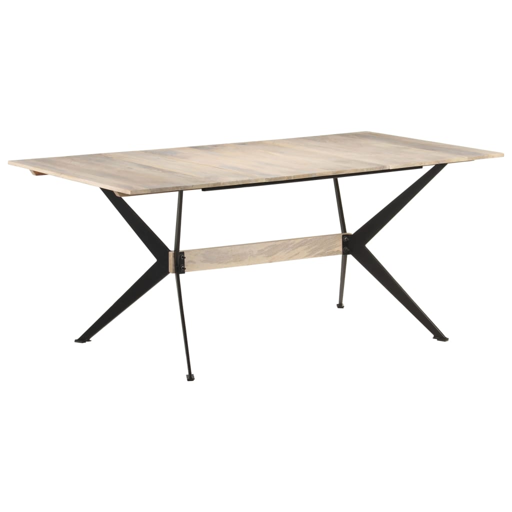 Dining table 180x90x76 cm solid mango wood