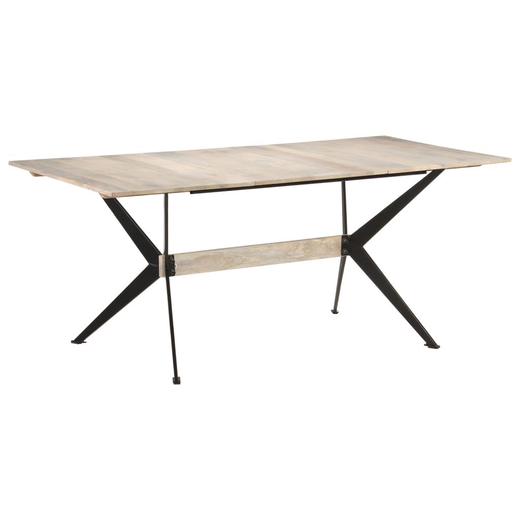 Dining table 180x90x76 cm solid mango wood