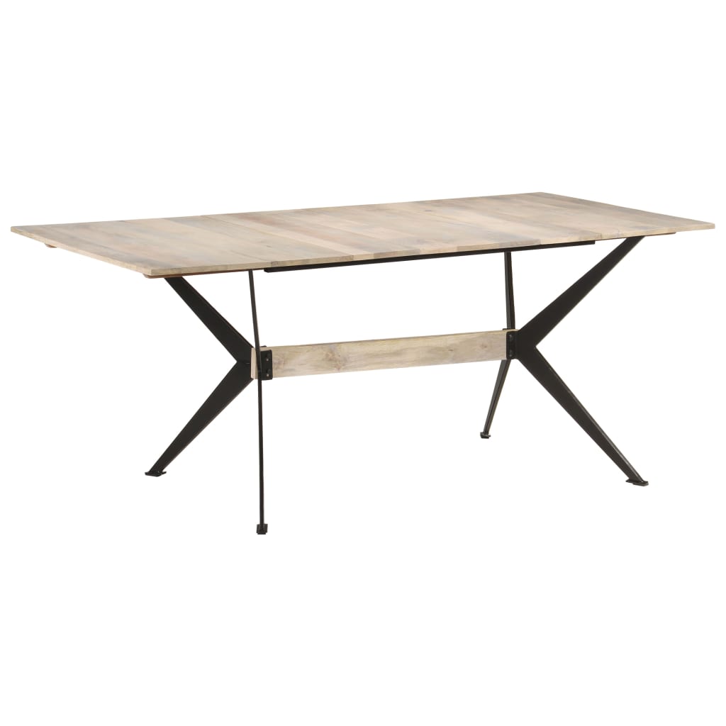 Dining table 180x90x76 cm solid mango wood