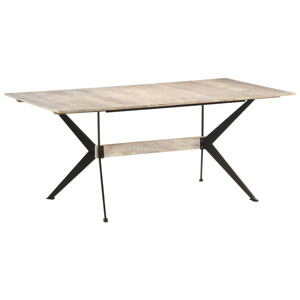 Dining table 180x90x76 cm solid mango wood