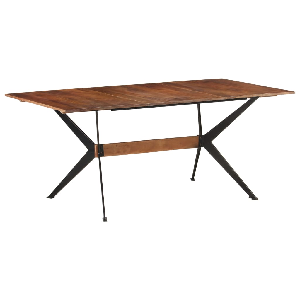 Dining table 180x90x76 cm mango solid wood
