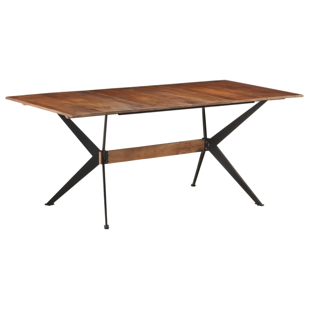 Dining table 180x90x76 cm mango solid wood