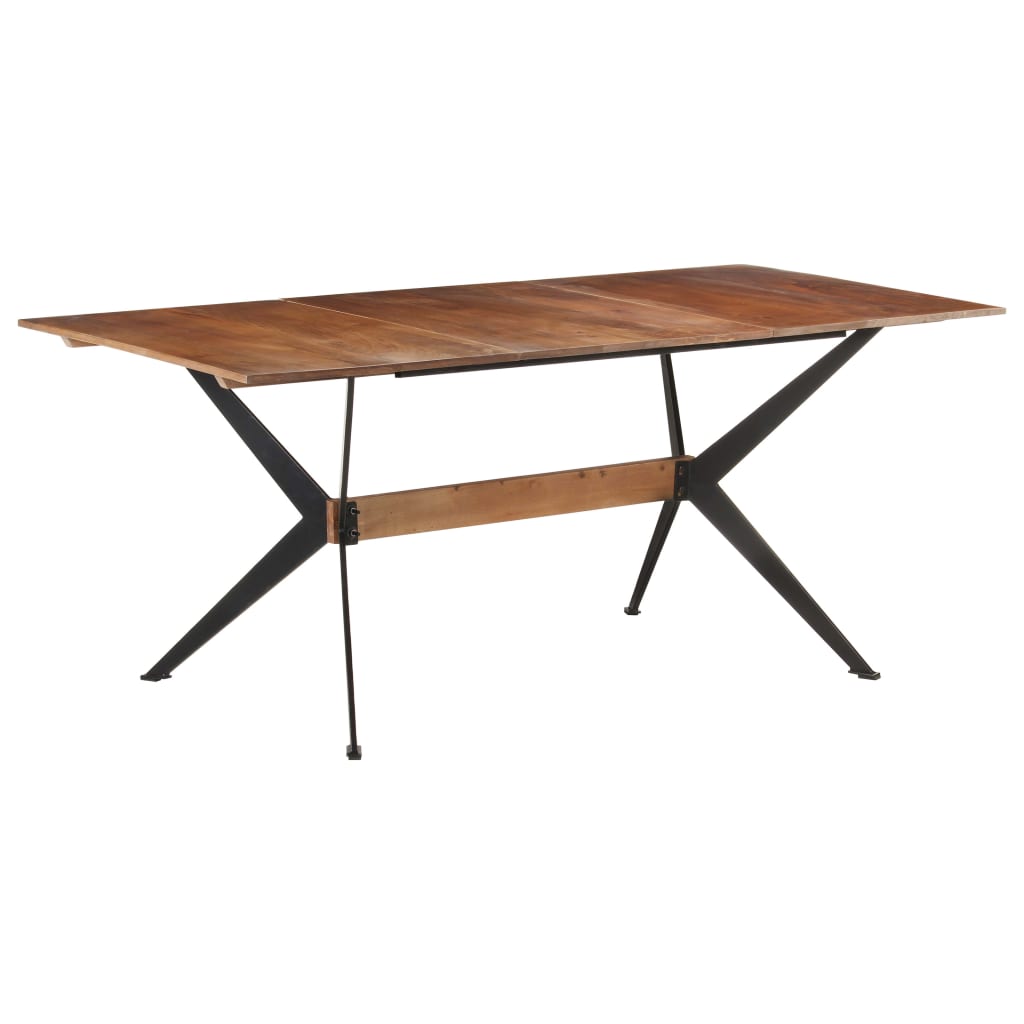 Dining table 180x90x76 cm mango solid wood