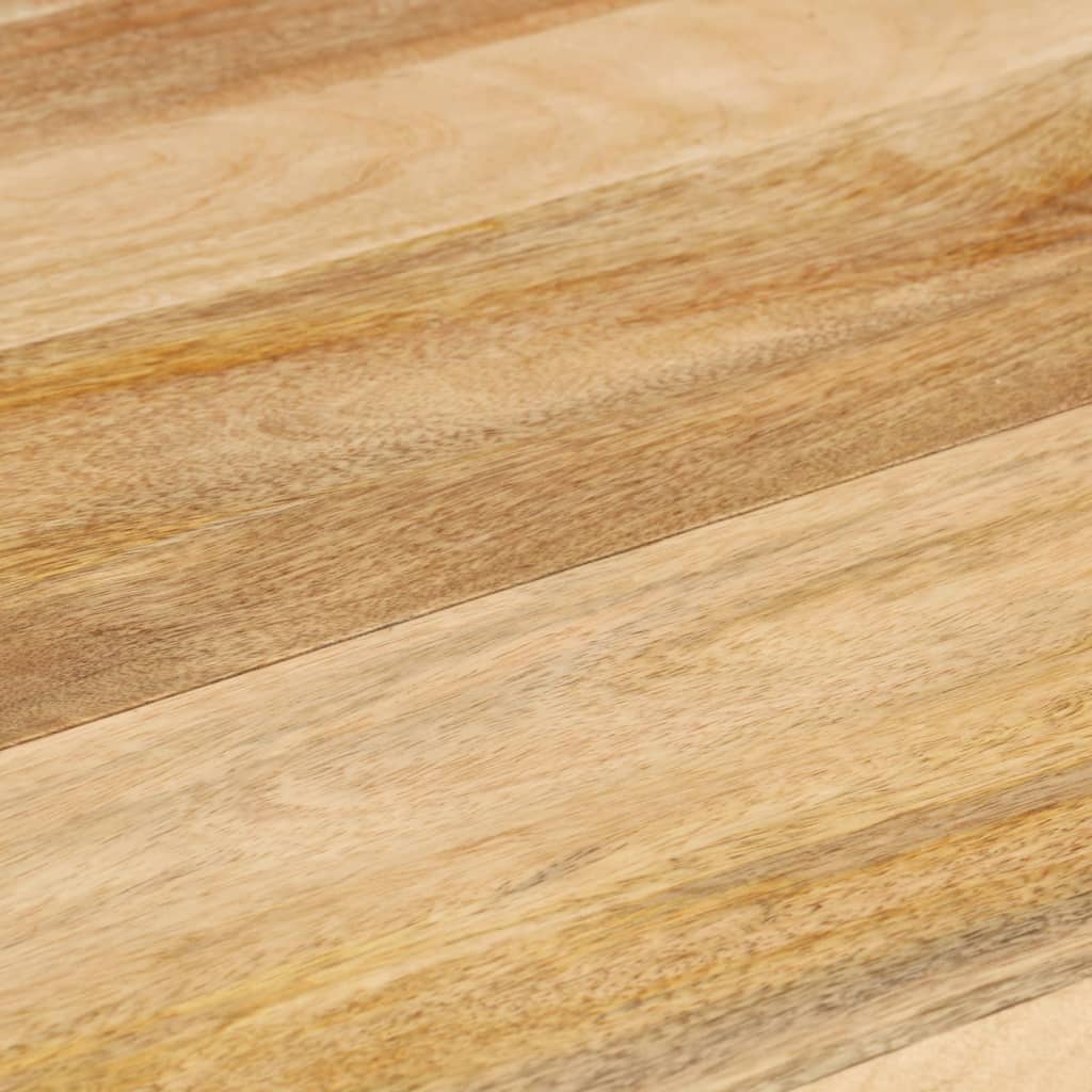 Table à manger ronde 110x76 cm en bois de manguier massif