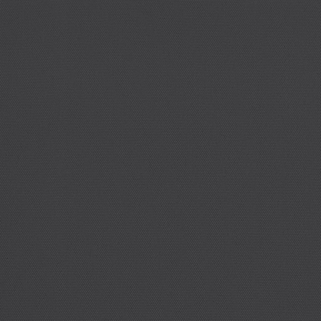 Balkon-Sonnenschirm Alu-Mast Schwarz 300x155x223cm Halbrund