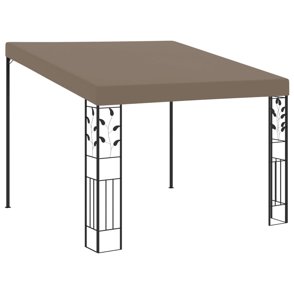 Wand-Pavillon 3x3x2,5 m Taupe