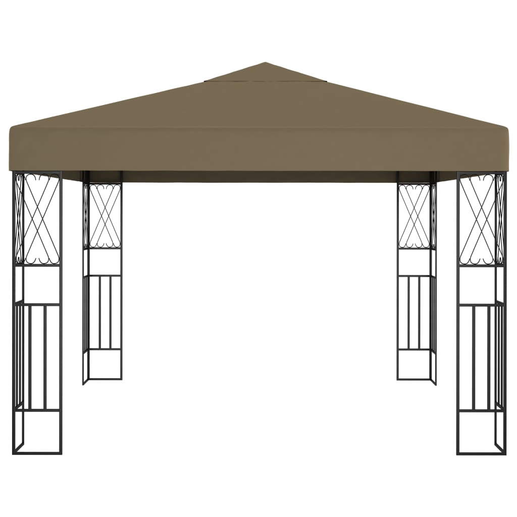 Pavillon 3x3 m Taupe Stoff