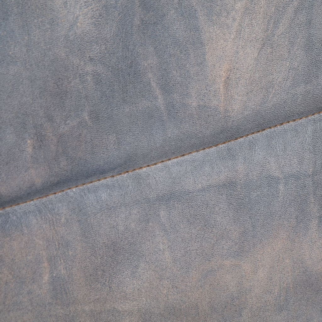 Sessel 60x80x87 cm Grau Echtes Ziegenleder