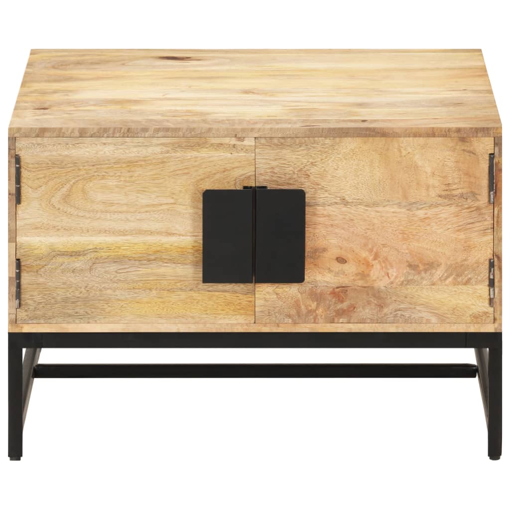 Table basse 67x67x45 cm en bois de manguier massif