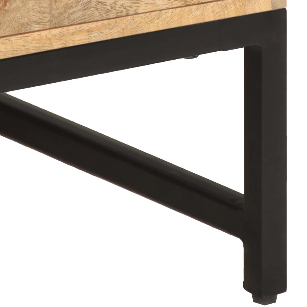 Table basse 67x67x45 cm en bois de manguier massif