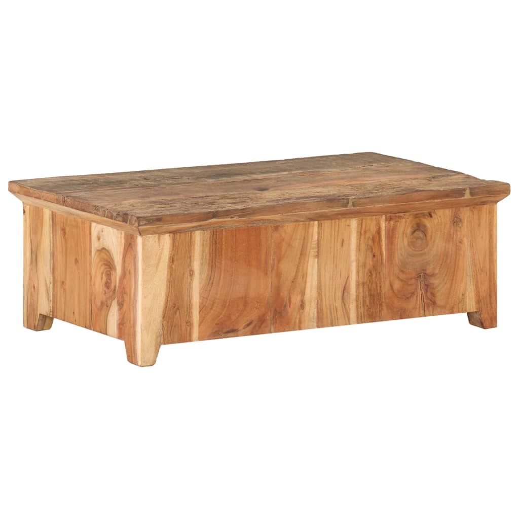 Table basse 90x50x31 cm Bois massif recyclé