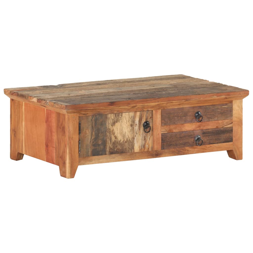 Table basse 90x50x31 cm Bois massif recyclé