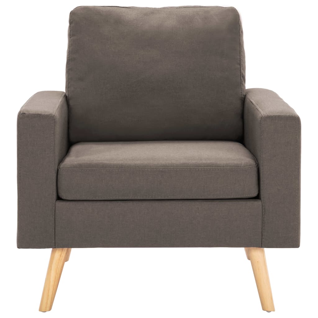 Ensemble de canapé 2 pièces en tissu taupe