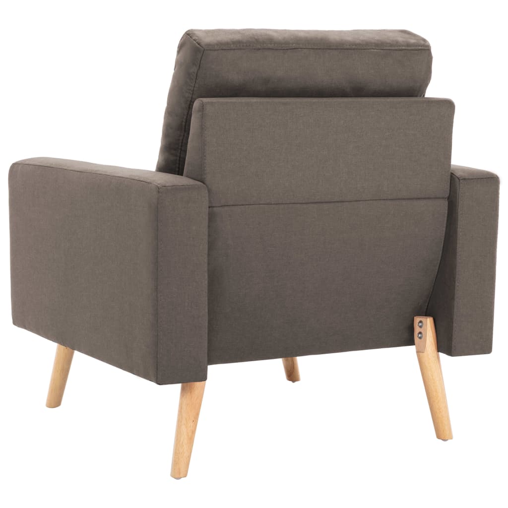 Ensemble de canapé 2 pièces en tissu taupe