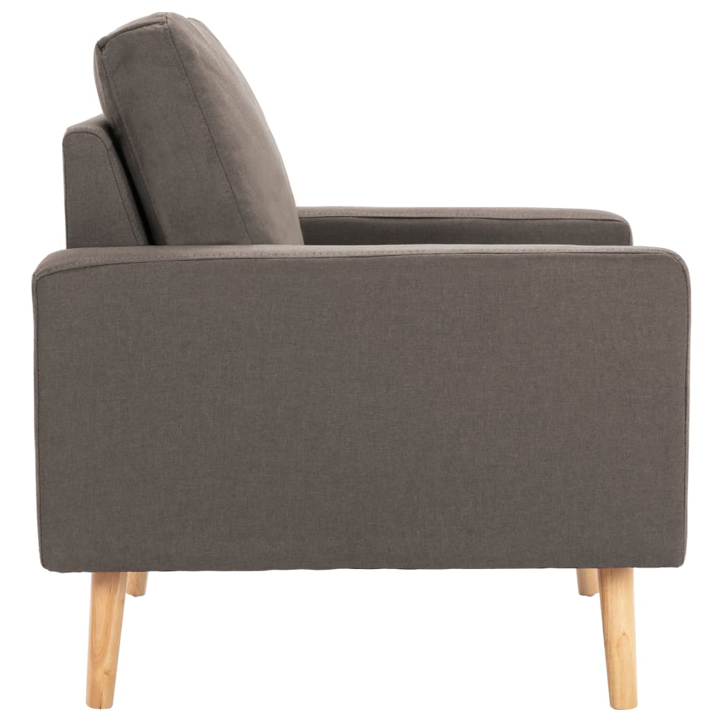 Ensemble de canapé 2 pièces en tissu taupe
