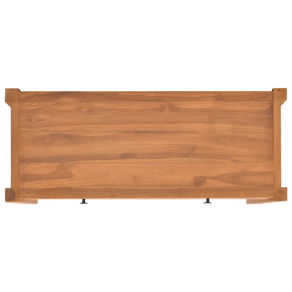 Bureau avec 2 tiroirs 100x40x75 cm en bois de teck