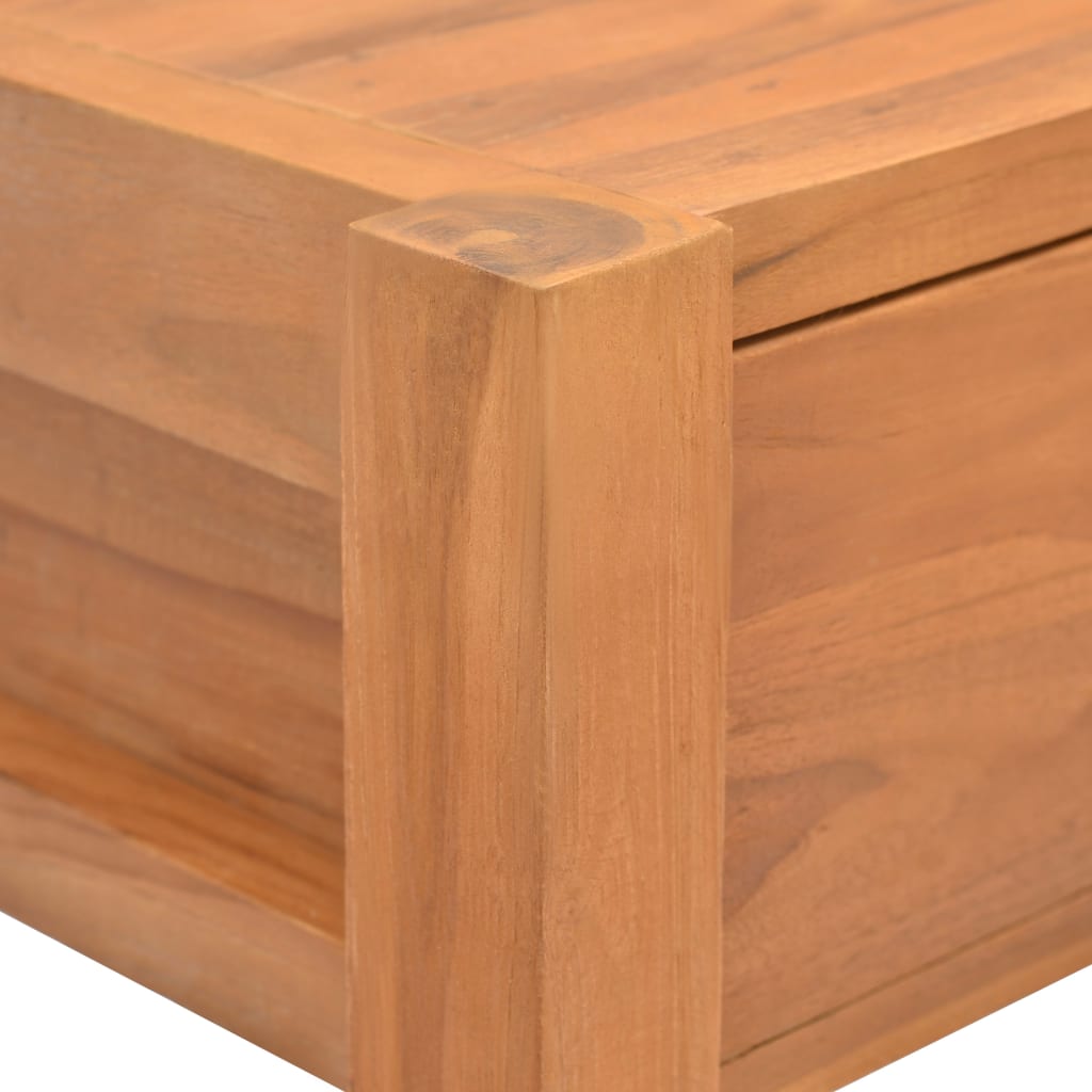 Bureau avec 2 tiroirs 100x40x75 cm en bois de teck