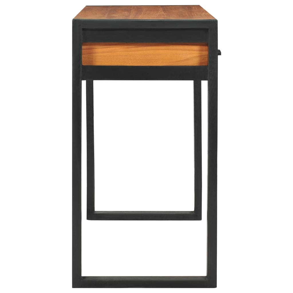 Bureau avec 2 tiroirs 100x40x75 cm en bois de teck