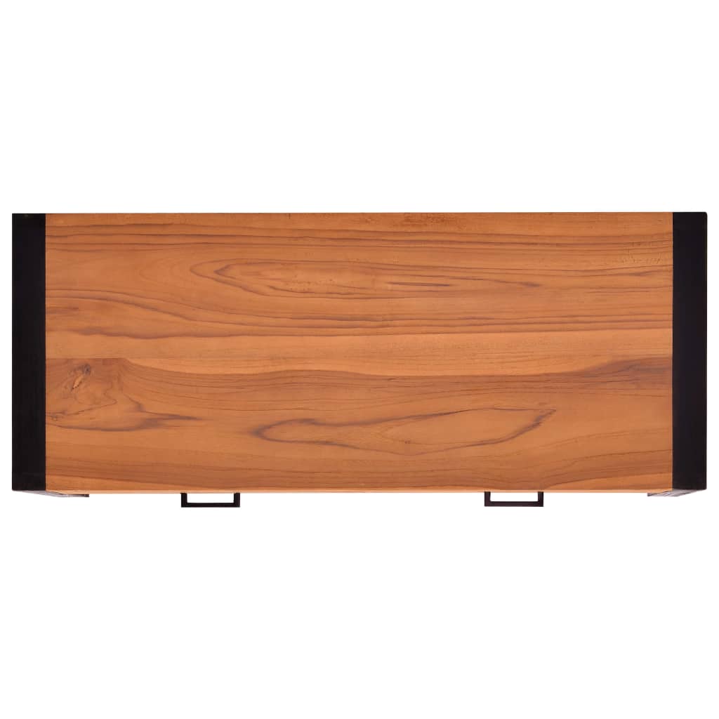 Bureau avec 2 tiroirs 100x40x75 cm en bois de teck