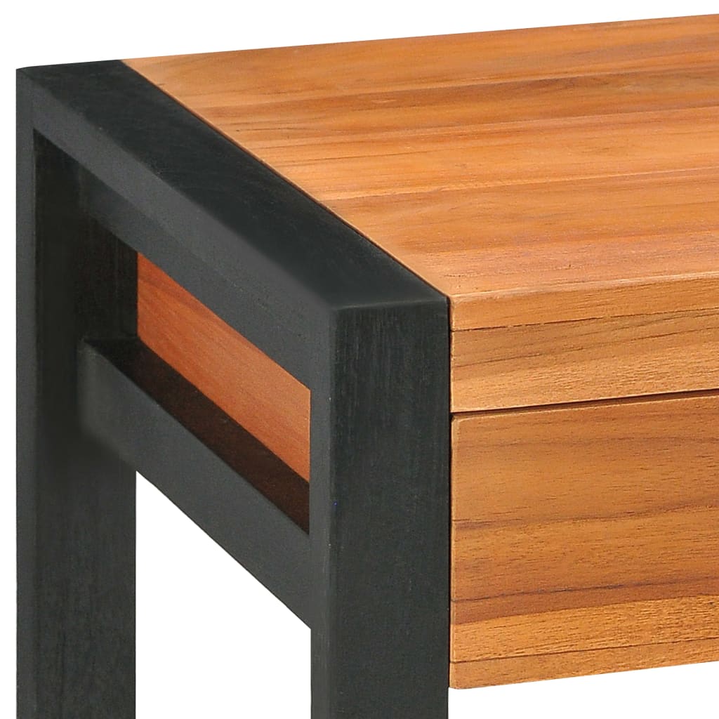 Bureau avec 2 tiroirs 100x40x75 cm en bois de teck