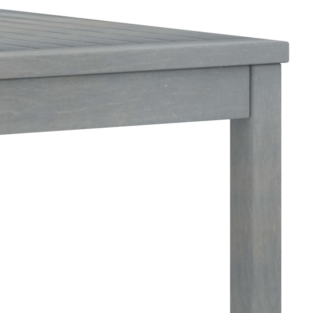 Coffee table 100x50x33 cm grey solid acacia wood